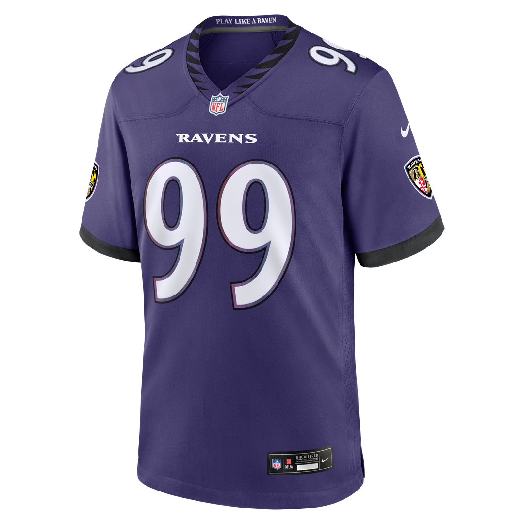 Baltimore Ravens Rayshaun Benny Nike Purple Team Game Jersey