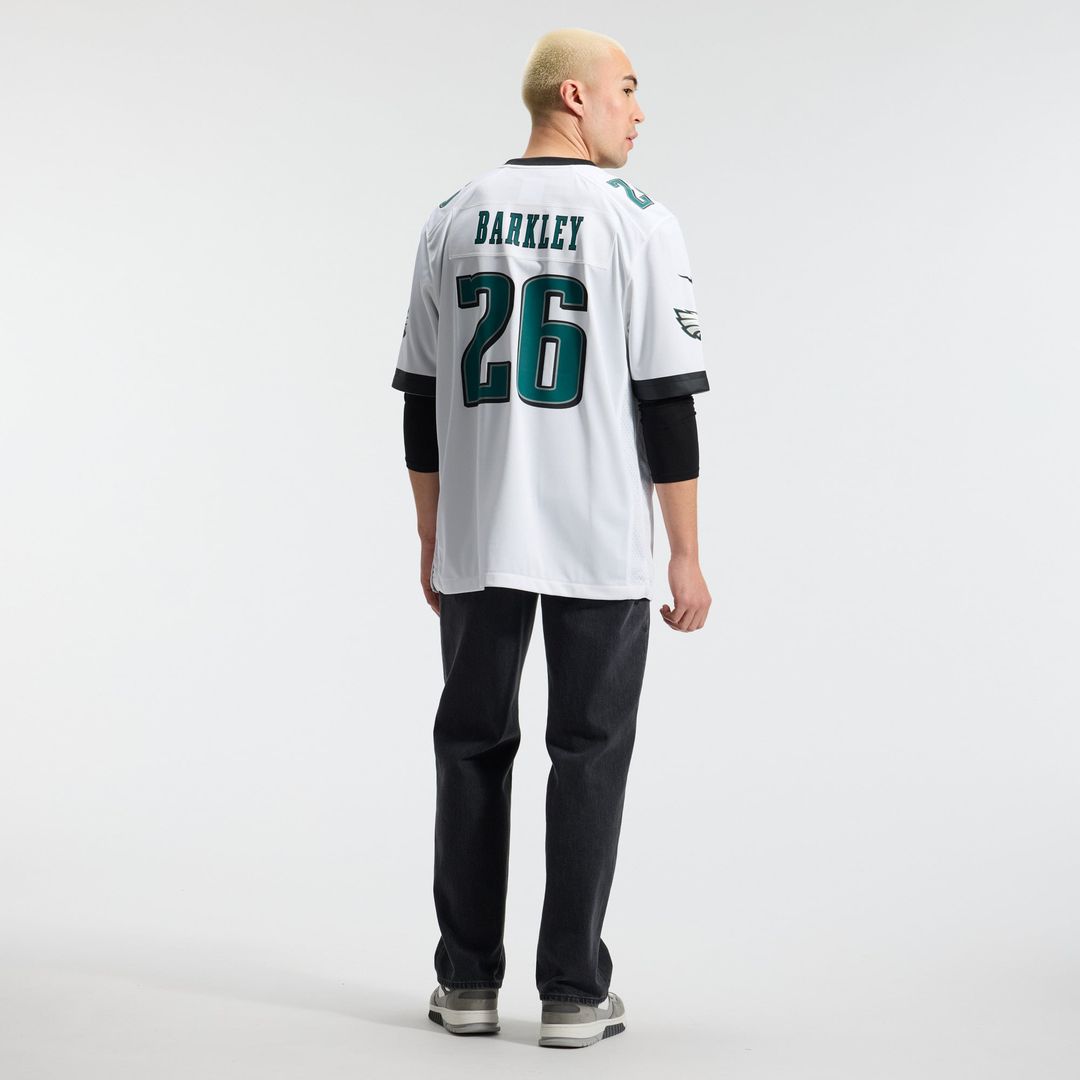 Philadelphia Eagles Saquon Barkley Nike Midnight Green Team Game Jersey