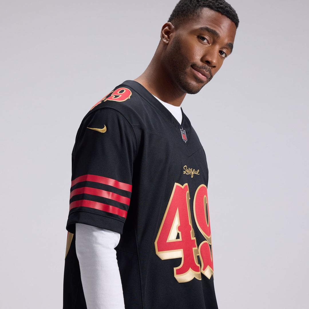 San Francisco 49ers The Faithful Nike Black Rivalries Collection Stitched Limited Jersey