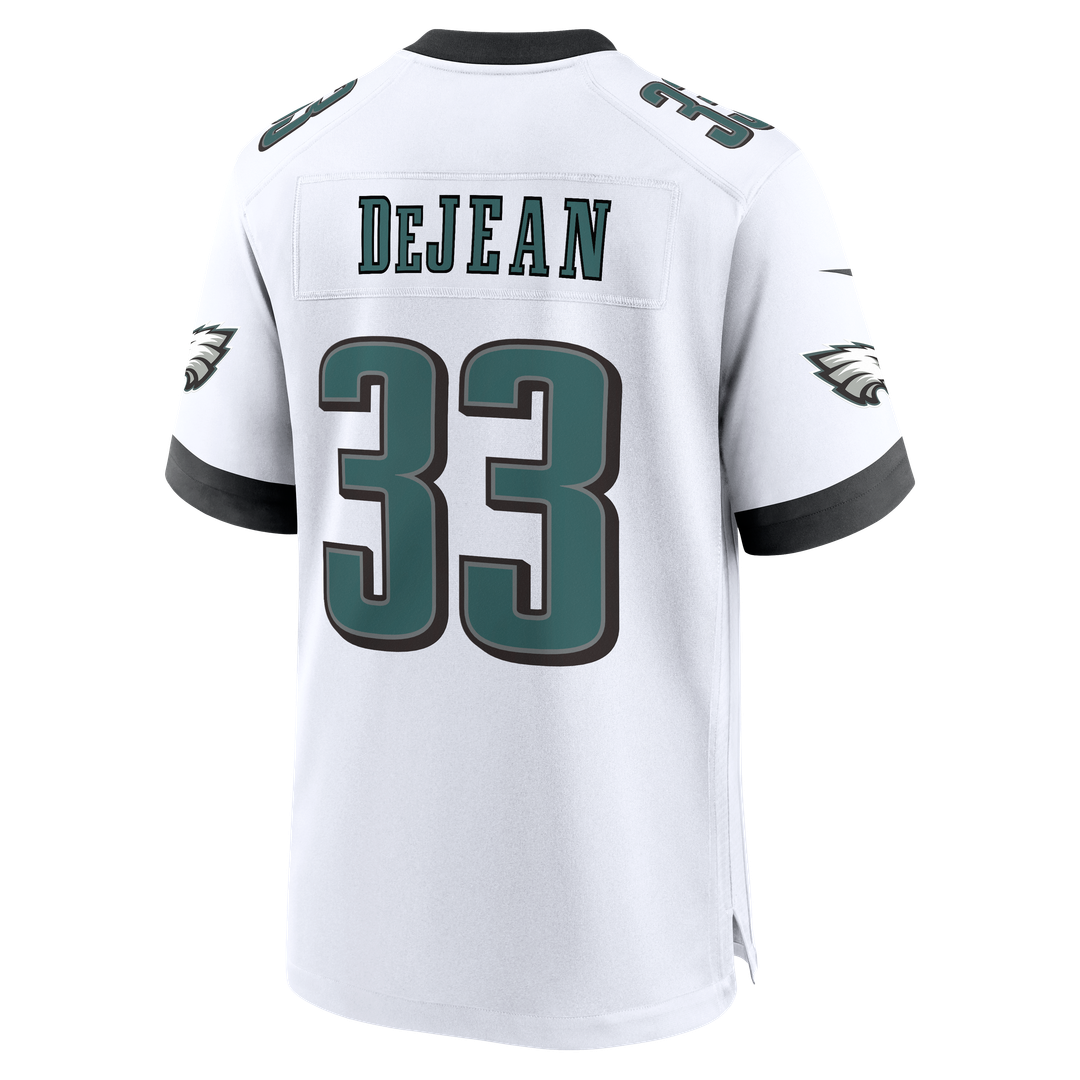 Philadelphia Eagles Cooper DeJean Nike White Game Jersey