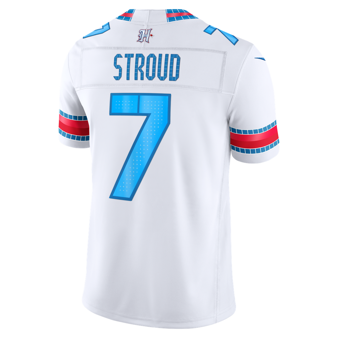 Houston Texans C.J. Stroud Nike White 2026 Rivalries Collection Stitched Limited Jersey