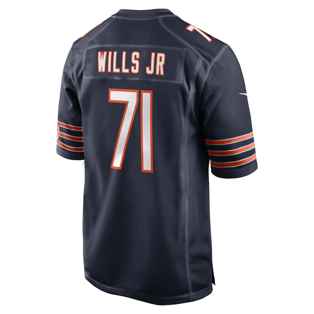 Chicago Bears Jedrick Wills Jr. Nike Navy Team Game Jersey