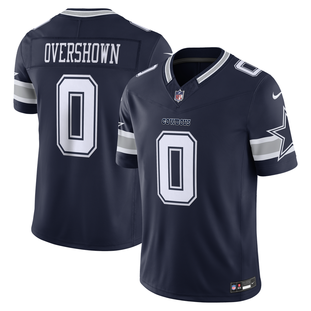 Dallas Cowboys DeMarvion Overshown Nike Navy Team Vapor F.U.S.E. Stitched Limited Jersey