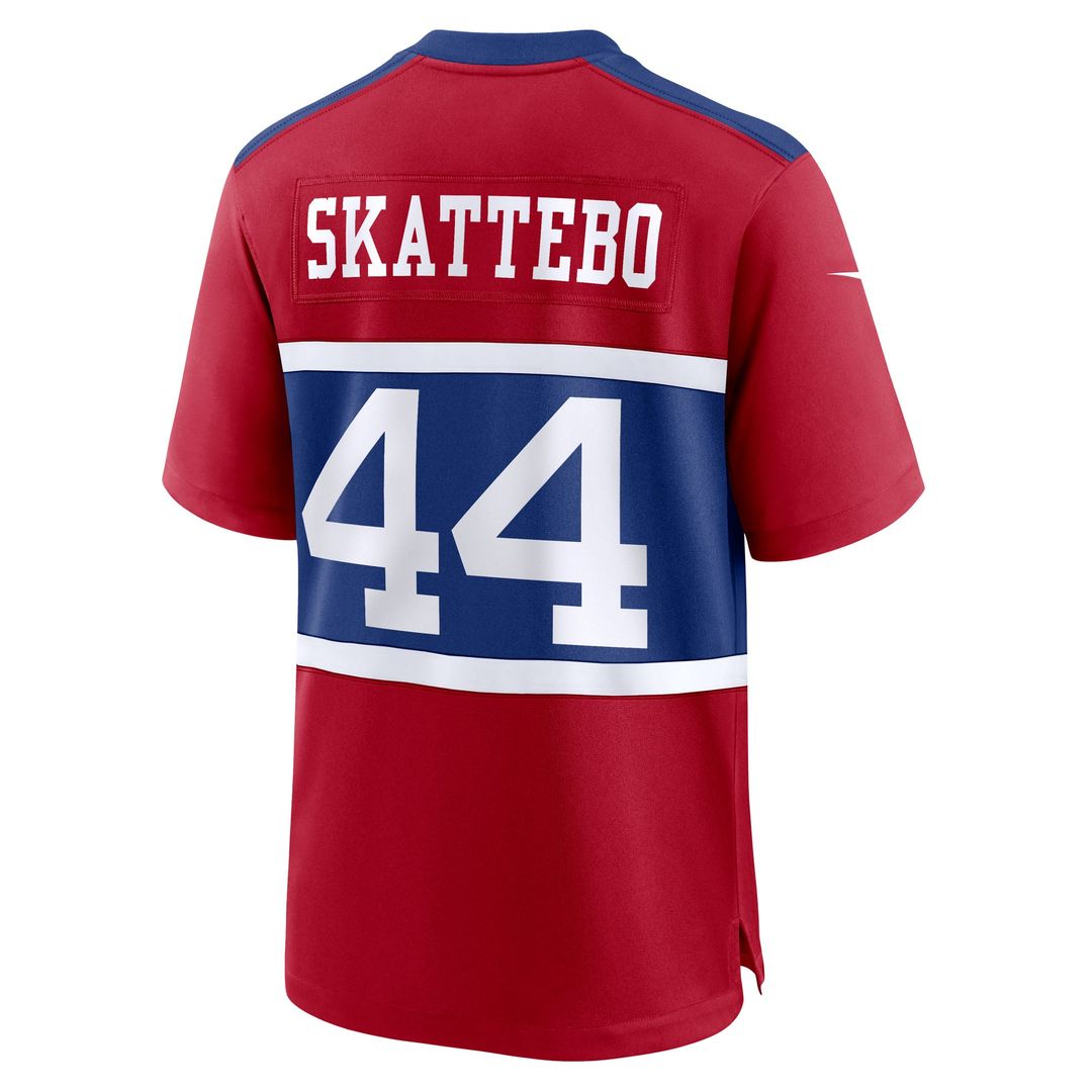 New York Giants Cam Skattebo Nike White Game Jersey