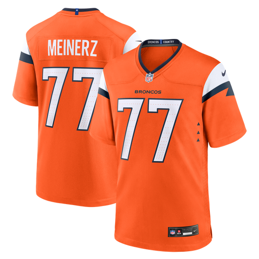 Denver Broncos Quinn Meinerz Nike Orange Team Game Jersey