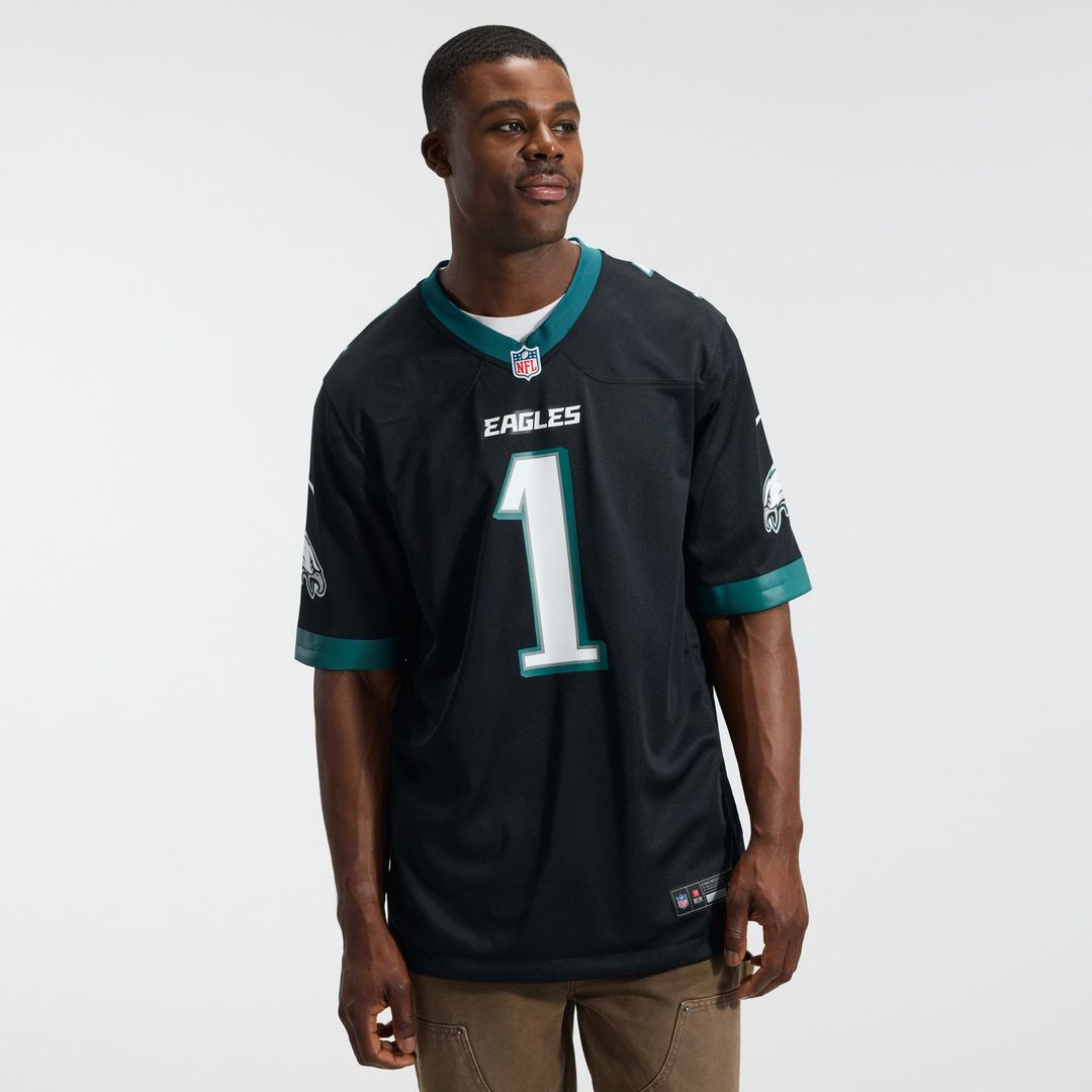 Philadelphia Eagles Jalen Hurts Nike Midnight Green Team Game Jersey