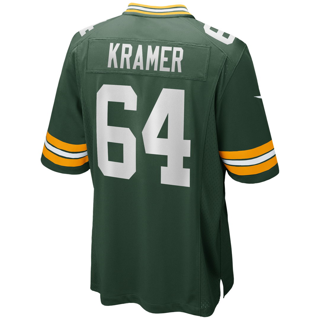 Green Bay Packers Jerry Kramer Nike Green Game Retired Player Jersey