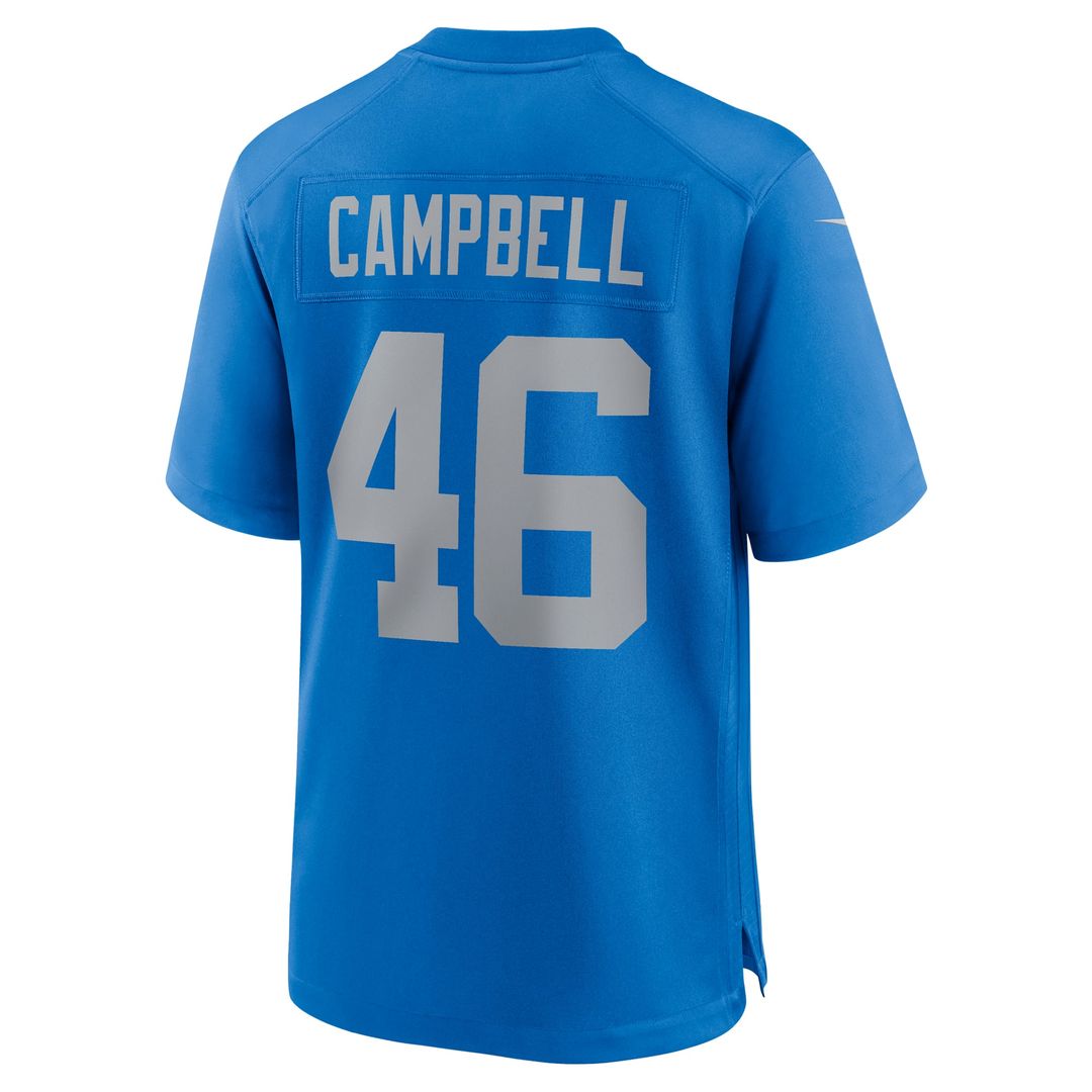 Detroit Lions Jack Campbell Nike Blue Alternate Game Jersey