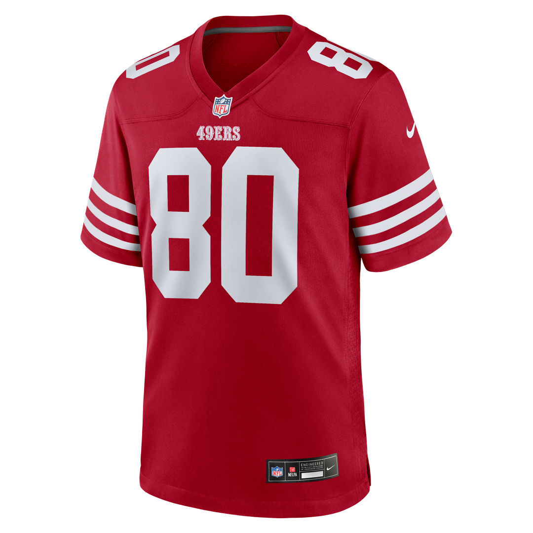 San Francisco 49ers Jerry Rice Nike Scarlet Retired Game Player Jersey