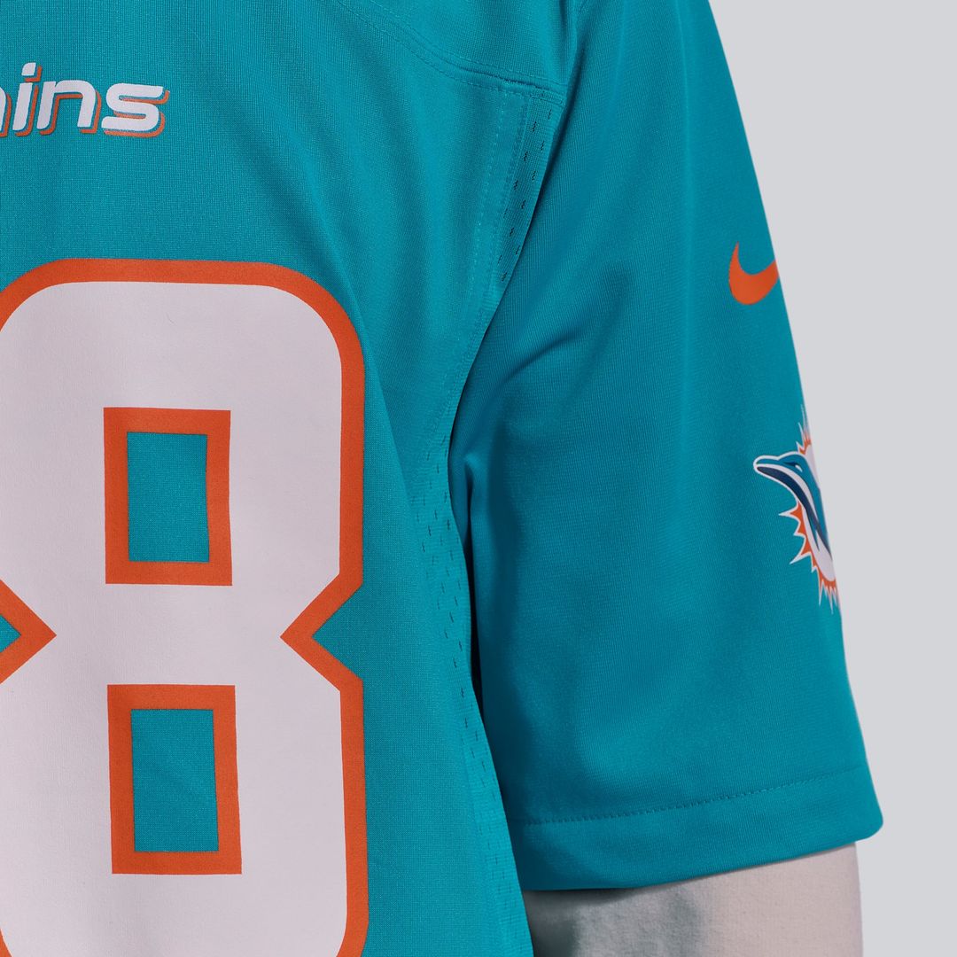 Miami Dolphins De'Von Achane Nike Aqua Player Game Jersey