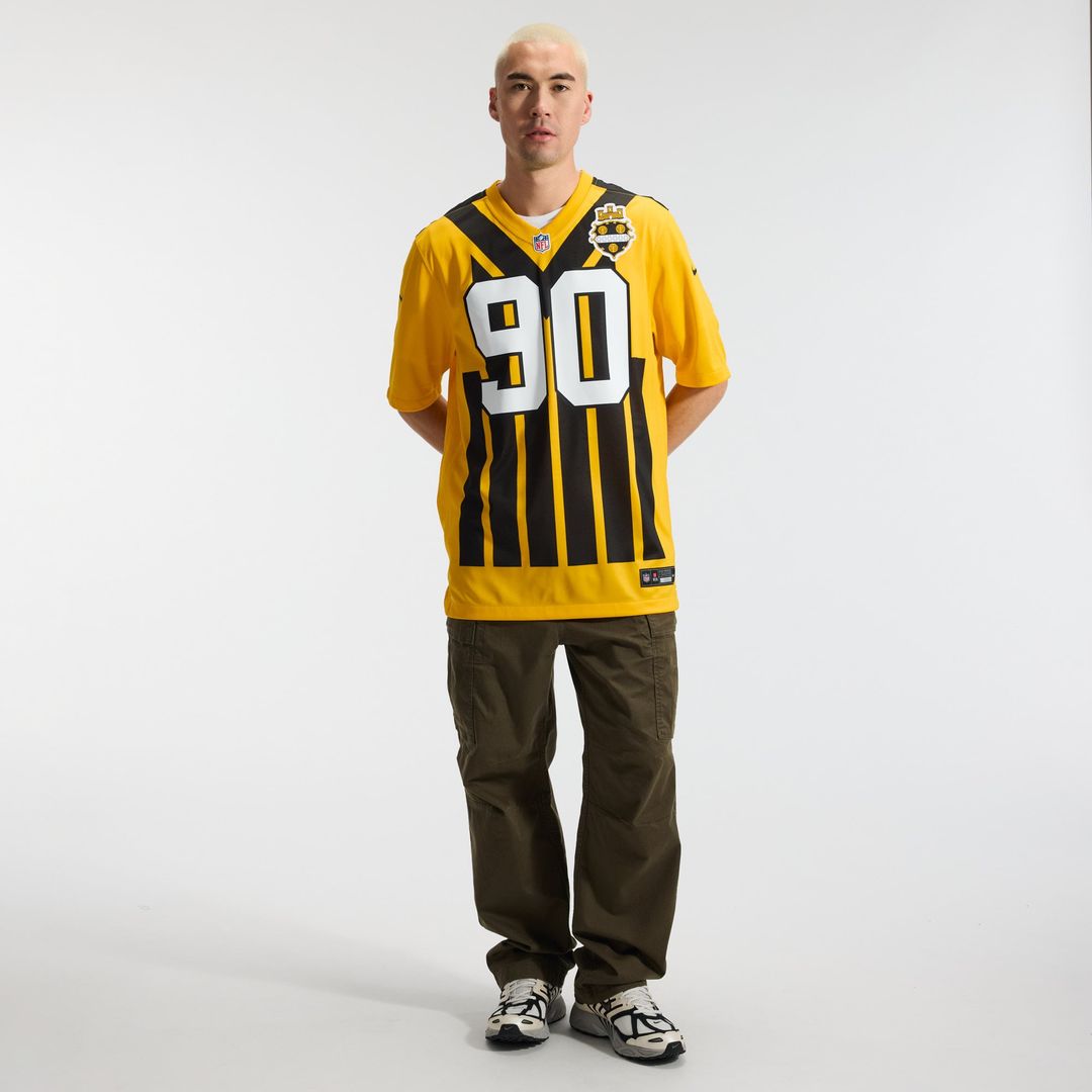 Pittsburgh Steelers T.J. Watt Nike Gold Alternate 1933 Throwback Game Jersey