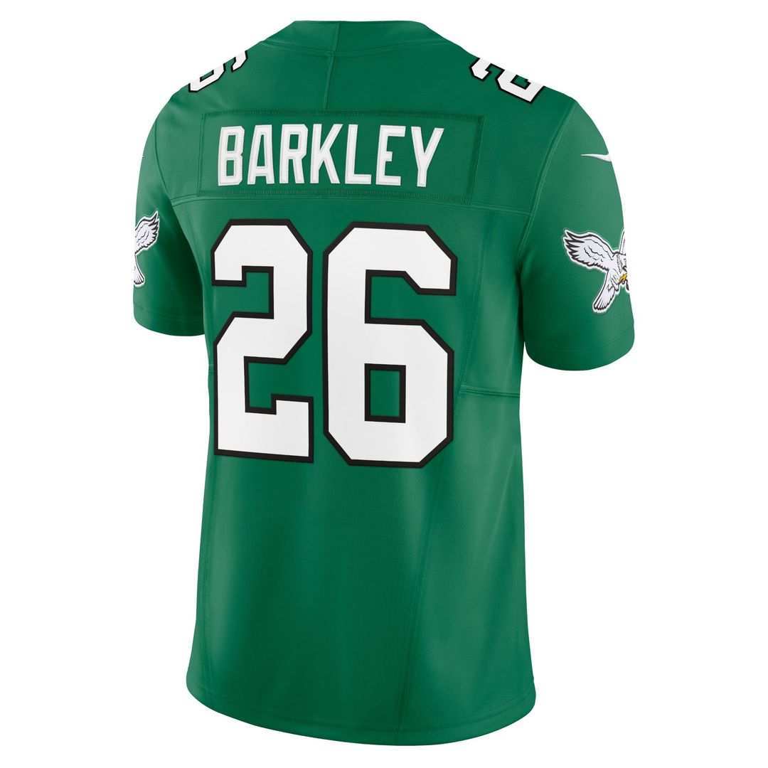 Philadelphia Eagles Saquon Barkley Nike Kelly Green Alternate Vapor F.U.S.E. Limited Jersey