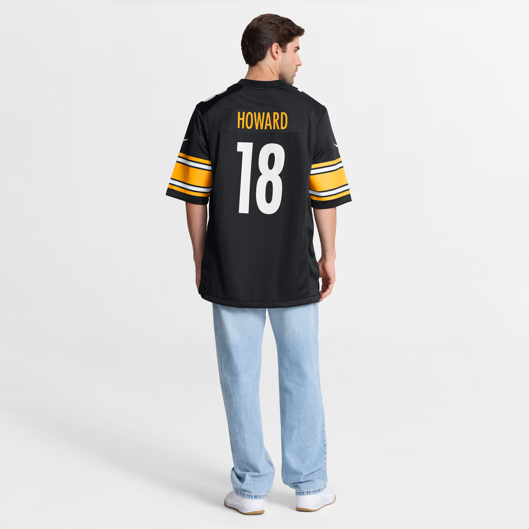 Pittsburgh Steelers Will Howard Nike Black Team Game Jersey