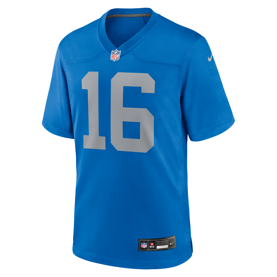 Detroit Lions Jared Goff Nike Blue Alternate Game Jersey
