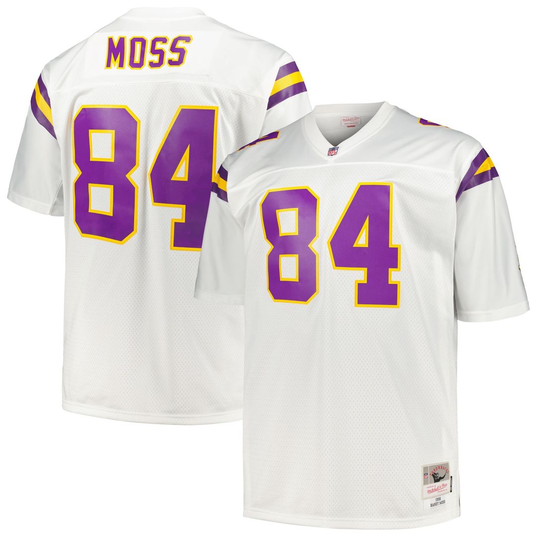 Minnesota Vikings Randy Moss Mitchell & Ness Purple Big & Tall 1998 Retired Player Replica Jersey