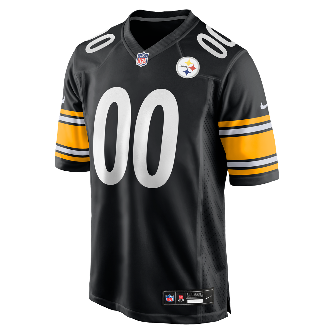 Pittsburgh Steelers Nike Black Custom Game Jersey