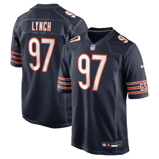 Chicago Bears James Lynch Nike Navy Team Game Jersey