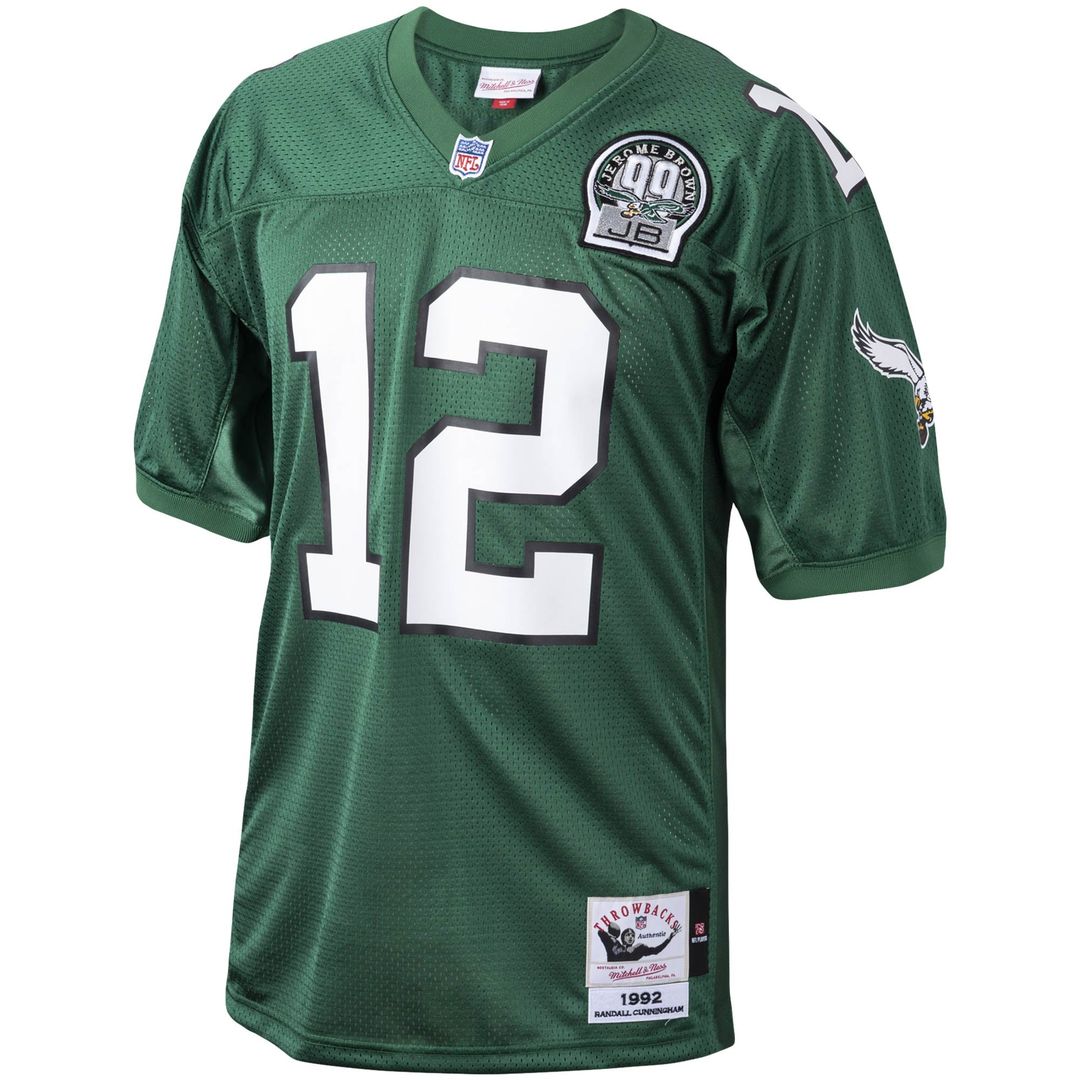Philadelphia Eagles 1994 Randall Cunningham Mitchell & Ness White Authentic Throwback Retired Player Jersey