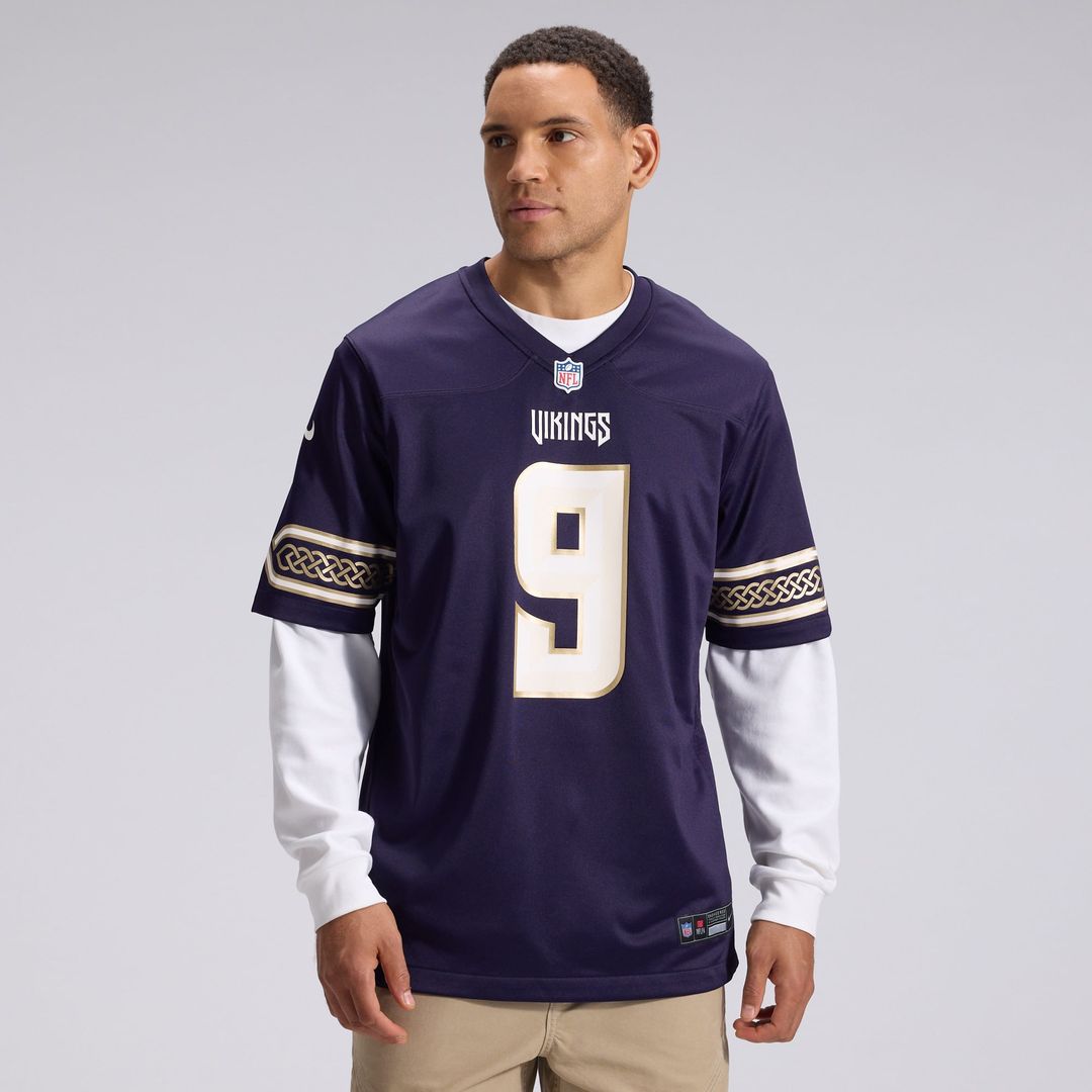 Minnesota Vikings J.J McCarthy Nike Purple 2026 Rivalries Collection Game Jersey