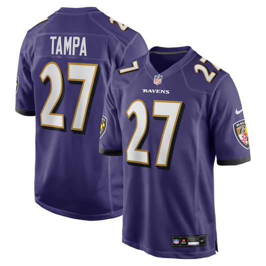 Baltimore Ravens T.J. Tampa Nike Purple Team Game Jersey
