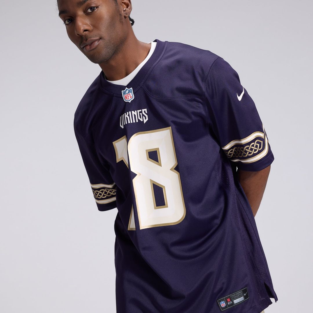 Minnesota Vikings Justin Jefferson Nike Purple 2026 Rivalries Collection Game Jersey