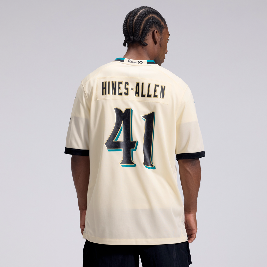 Jacksonville Jaguars Josh Hines-Allen Nike Natural 2026 Rivalries Collection Game Jersey