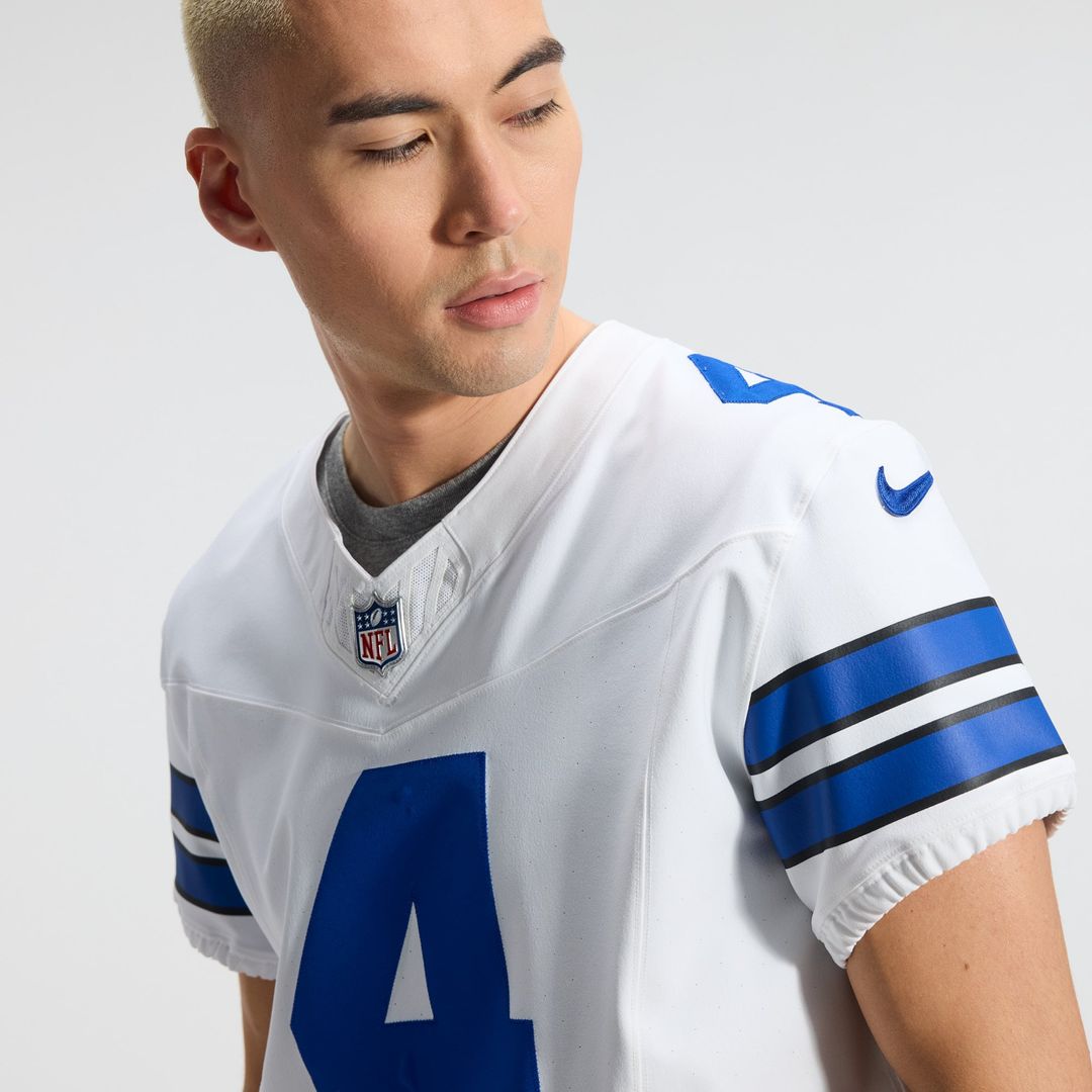 Dallas Cowboys Dak Prescott Nike White Vapor F.U.S.E. Elite Jersey