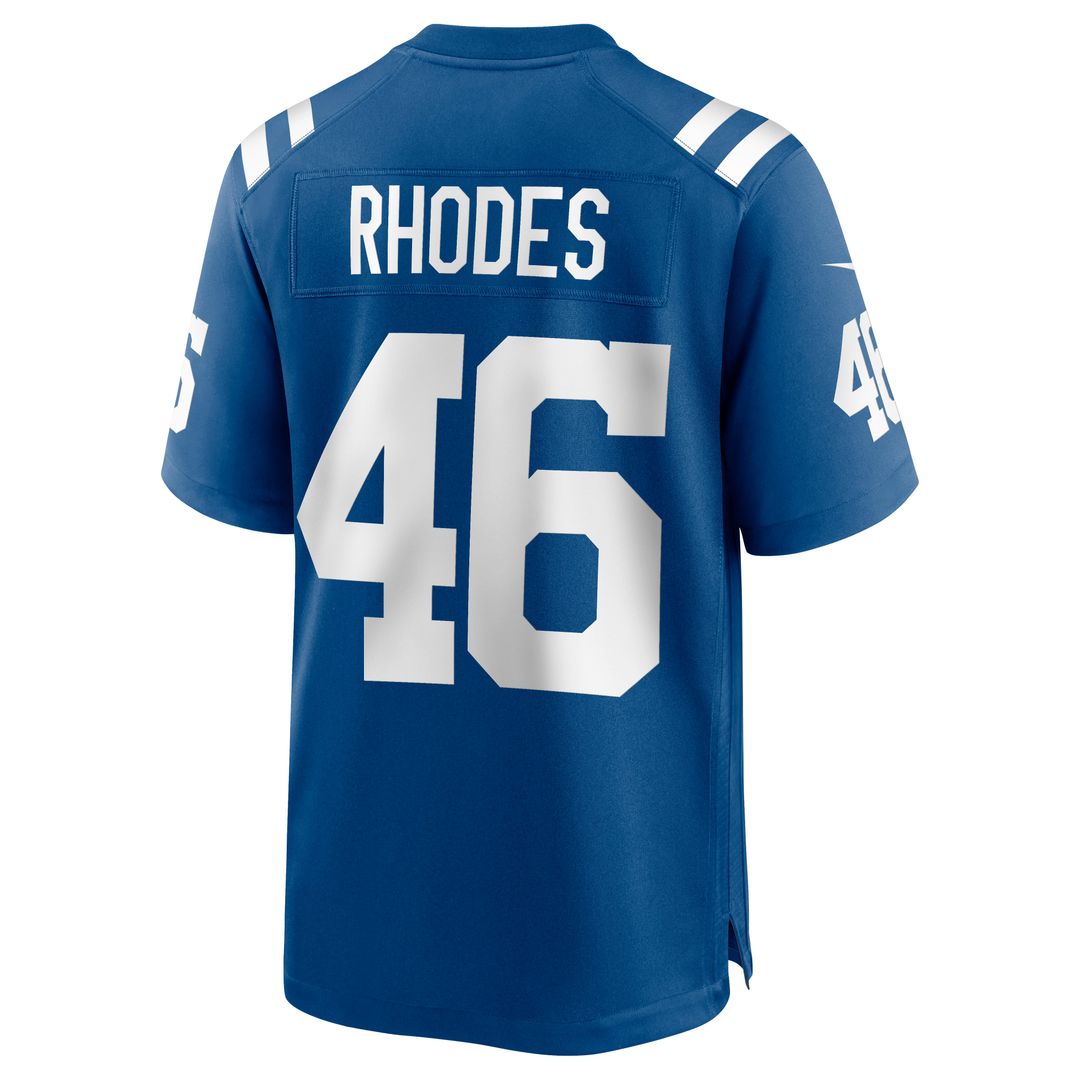 Indianapolis Colts Luke Rhodes Nike Royal Game Jersey
