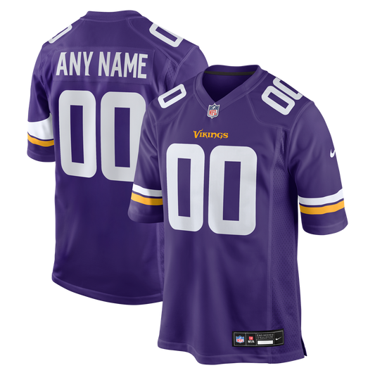 Minnesota Vikings Nike Purple Custom Game Jersey