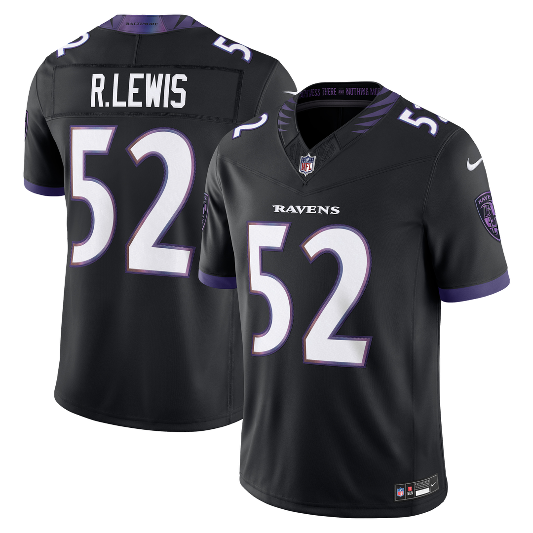 Baltimore Ravens Ray Lewis Nike Black Alternate Vapor F.U.S.E. Stitched Retired Player Limited Jersey