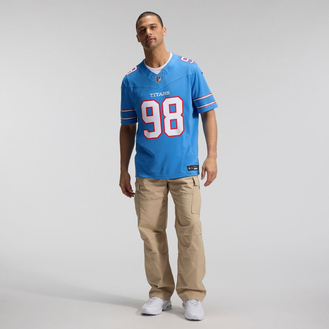 Tennessee Titans Jeffery Simmons Nike White Vapor F.U.S.E. Stitched Limited Jersey