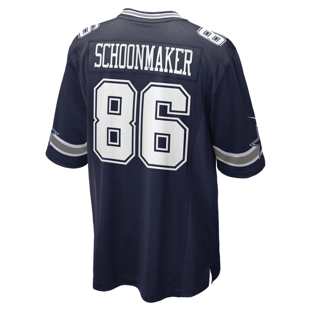 Dallas Cowboys Luke Schoonmaker Nike Navy Team Game Jersey