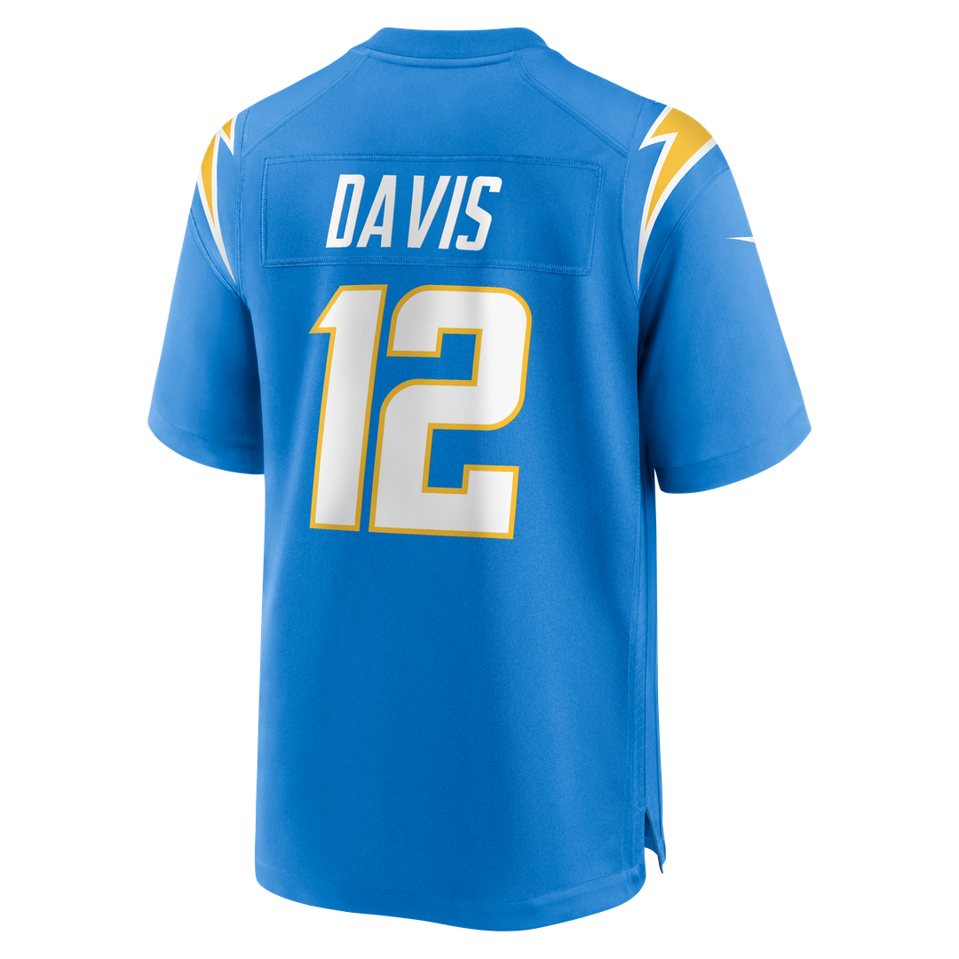 Los Angeles Chargers Derius Davis Nike Powder Blue Team Game Jersey