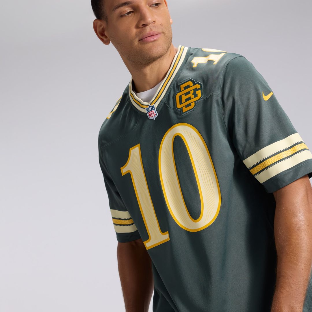 Green Bay Packers Jordan Love Nike Green 2026 Rivalries Collection Game Jersey