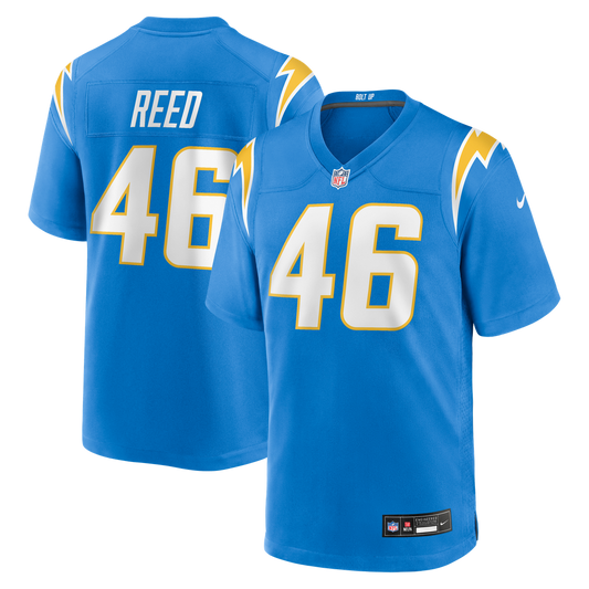 Los Angeles Chargers Nikko Reed Nike Powder Blue Team Game Jersey