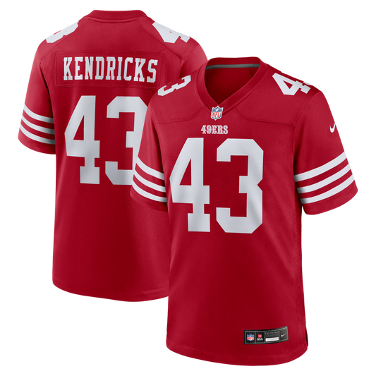 San Francisco 49ers Eric Kendricks Nike Scarlet Team Game Jersey