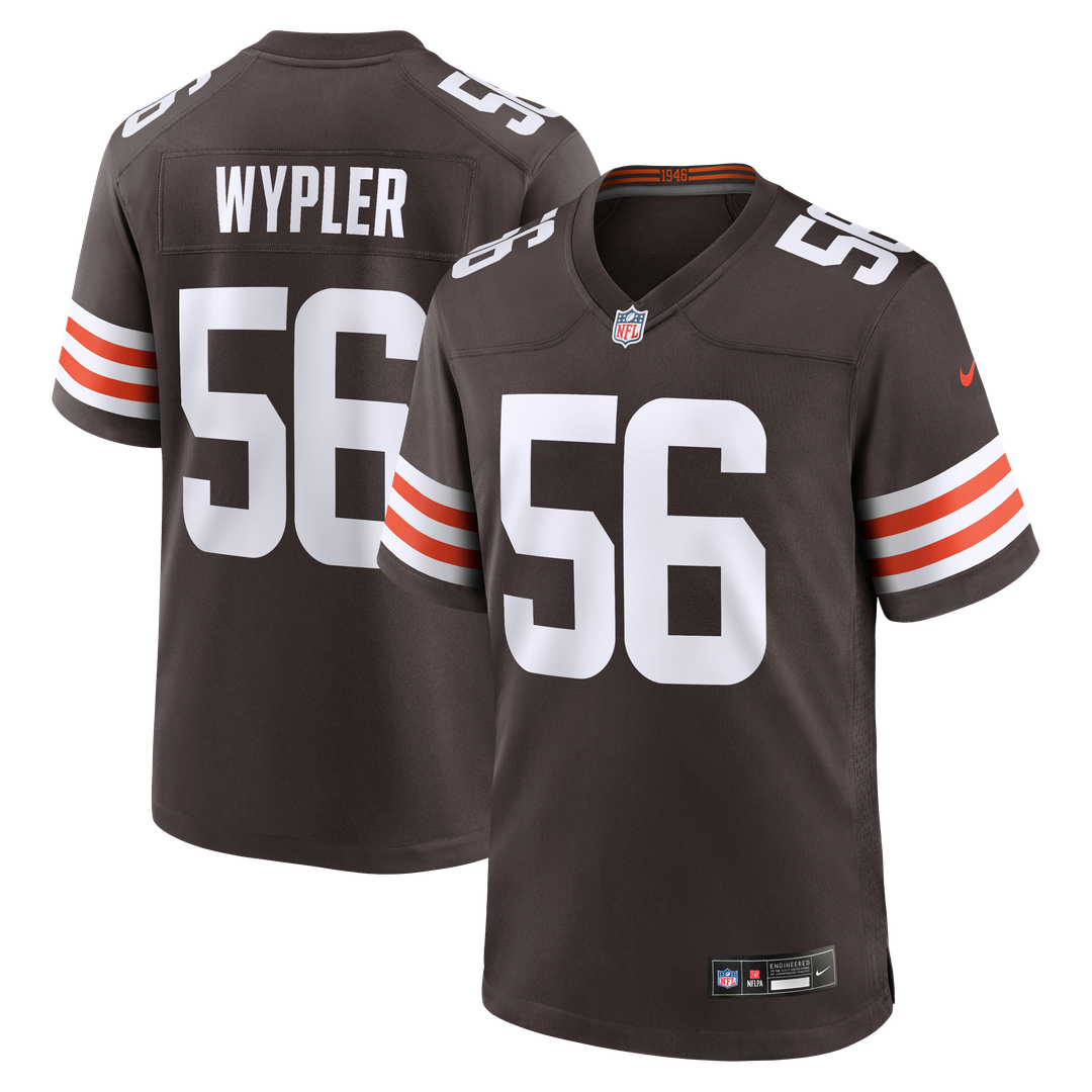 Cleveland Browns Luke Wypler Nike Brown Team Game Jersey