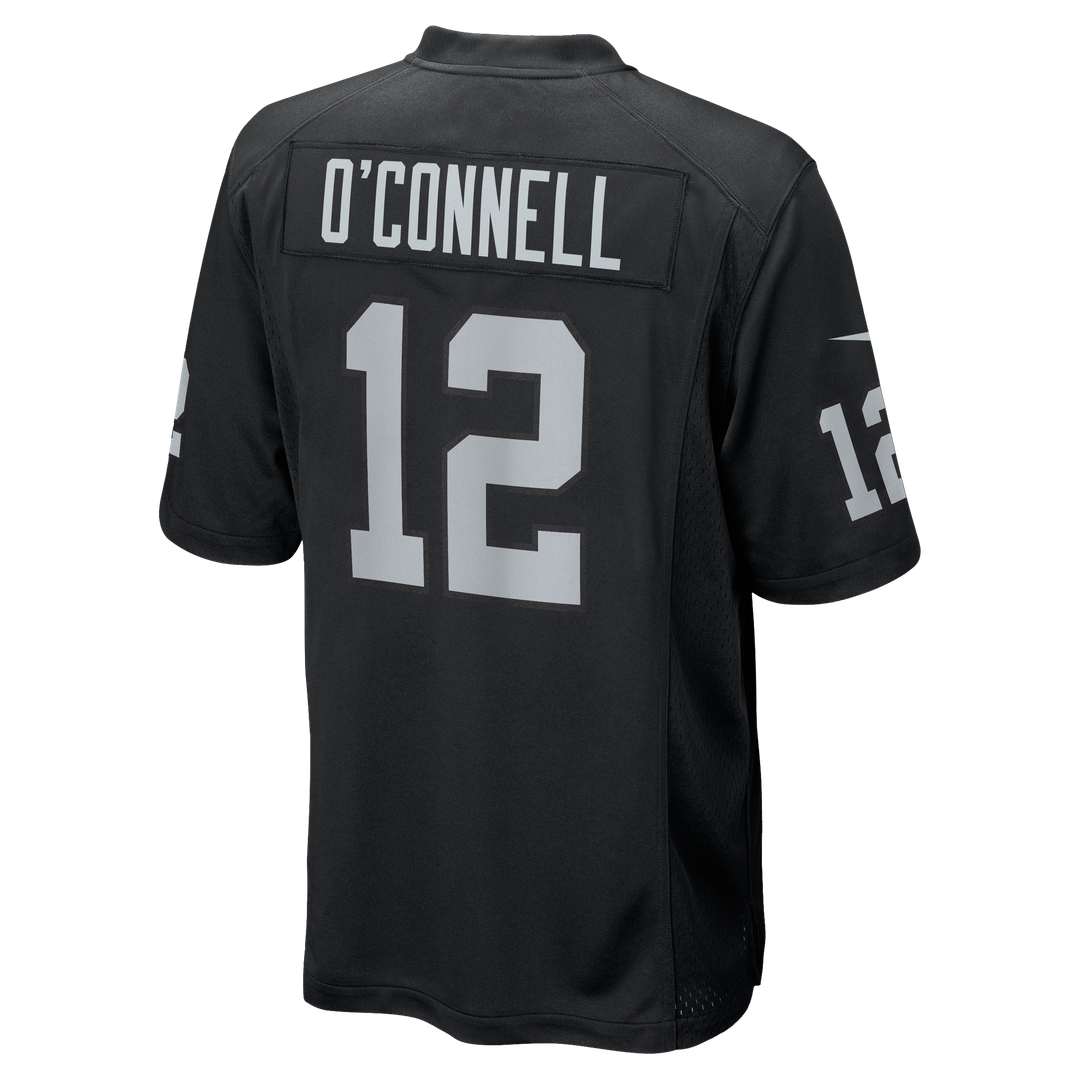 Las Vegas Raiders Aidan O'Connell Nike Black Team Game Jersey