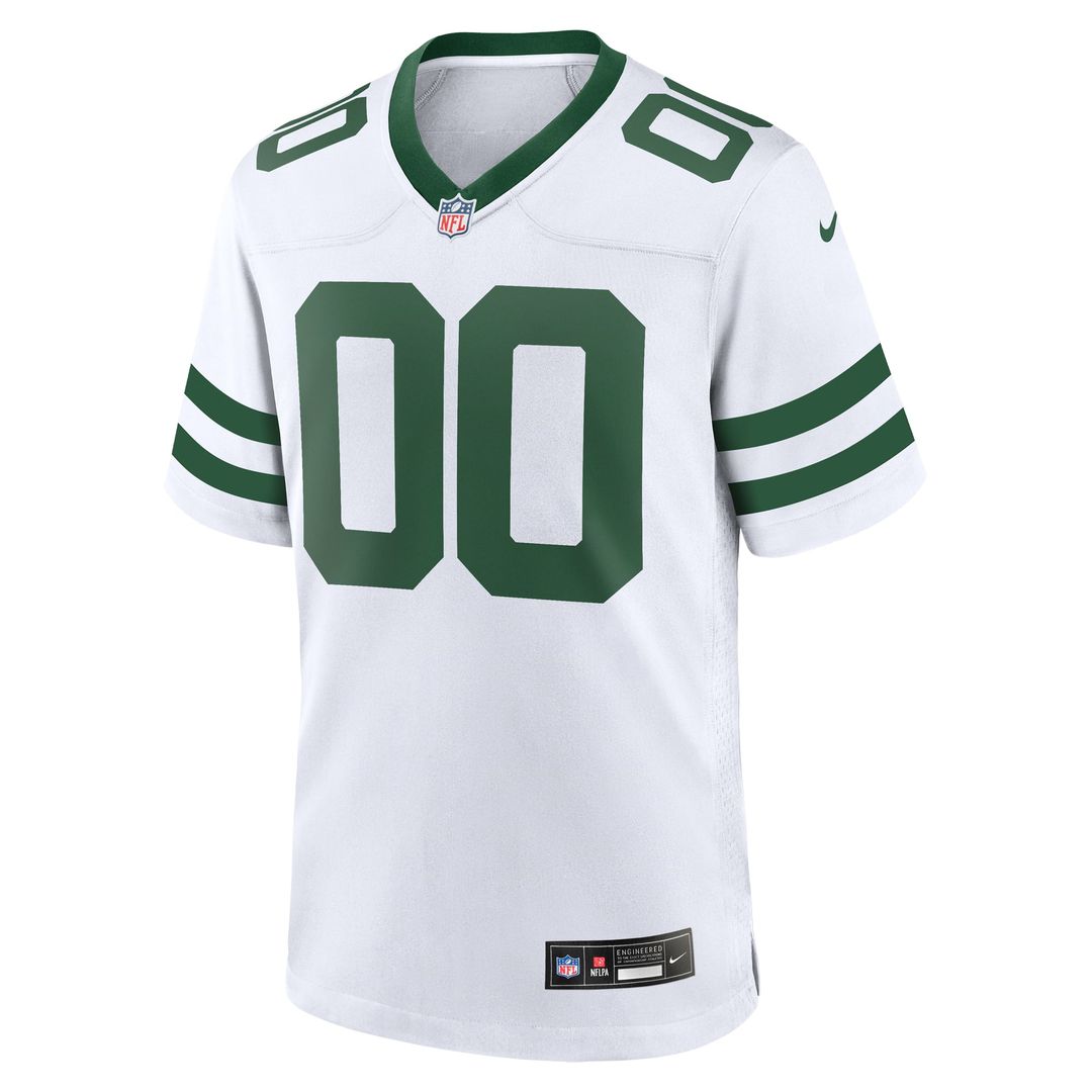 New York Jets Nike Legacy Black Alternate Custom Game Jersey