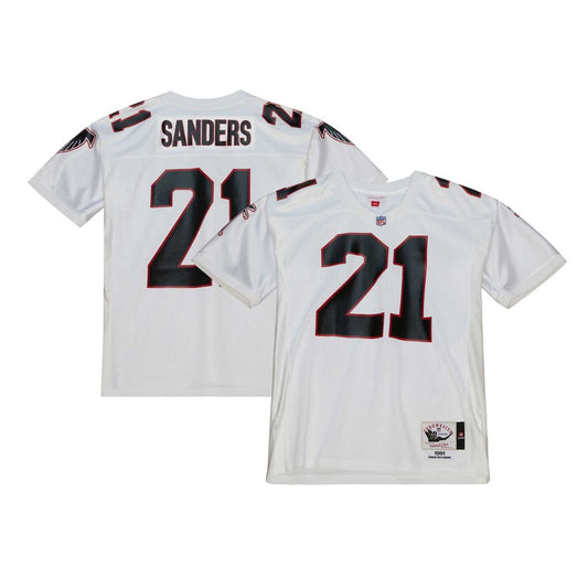 Atlanta Falcons 1991 Deion Sanders Mitchell & Ness White Authentic Throwback Retired Player Jersey