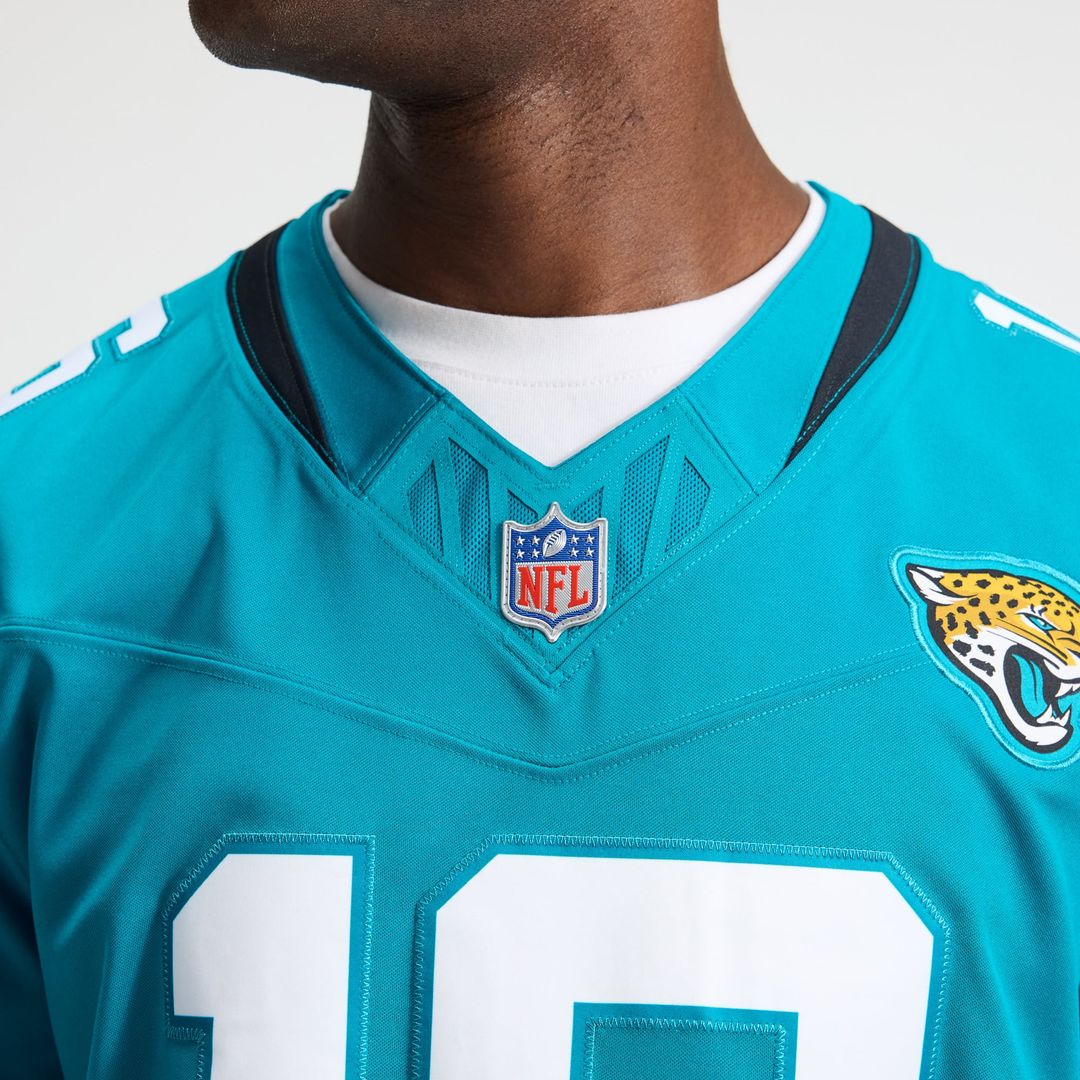 Jacksonville Jaguars Trevor Lawrence Nike Teal Team Vapor F.U.S.E. Stitched Limited Jersey
