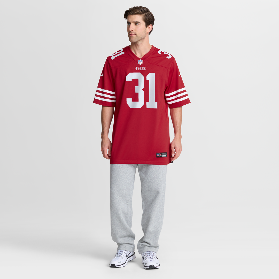 San Francisco 49ers Isaac Guerendo Nike Scarlet Game Jersey