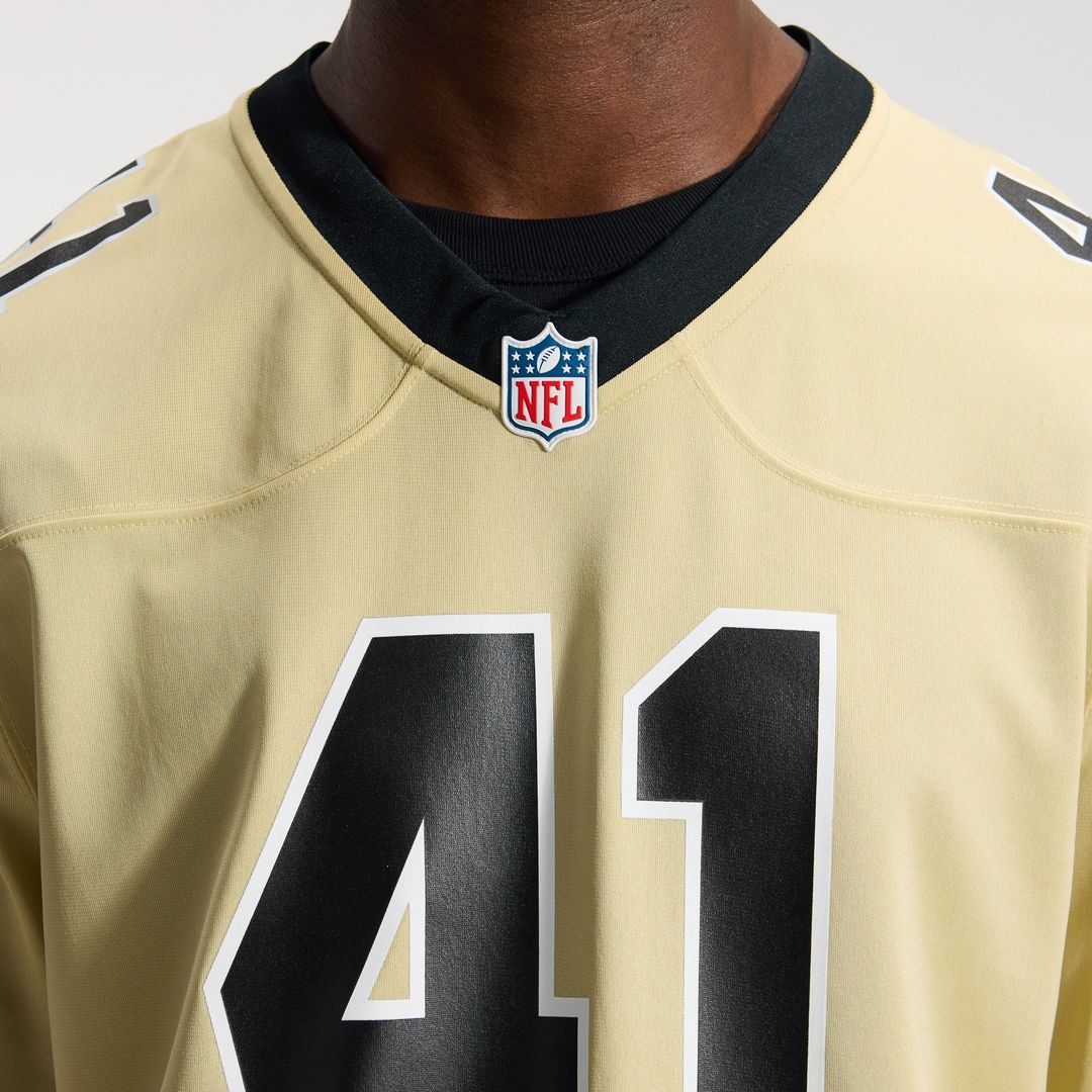 New Orleans Saints Alvin Kamara Nike Gold Gameday Golds Alternate Game Player Jersey