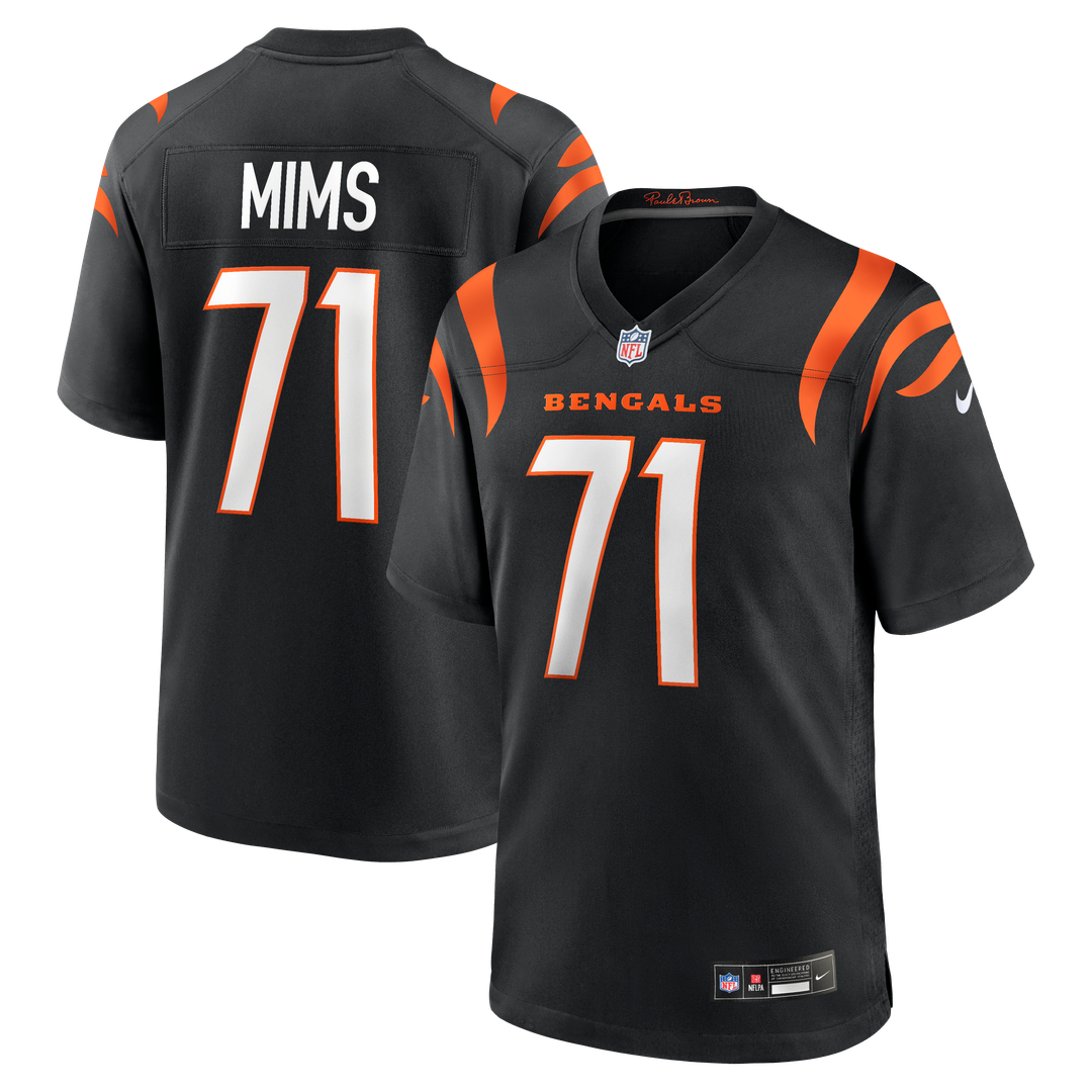 Cincinnati Bengals Amarius Mims Nike Black Player Game Jersey