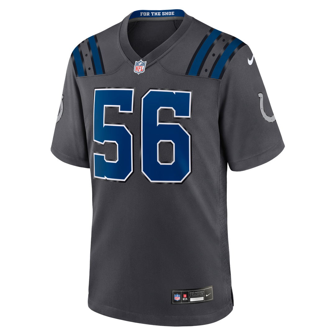Indianapolis Colts Quenton Nelson Nike Anthracite 2026 Rivalries Collection Game Jersey