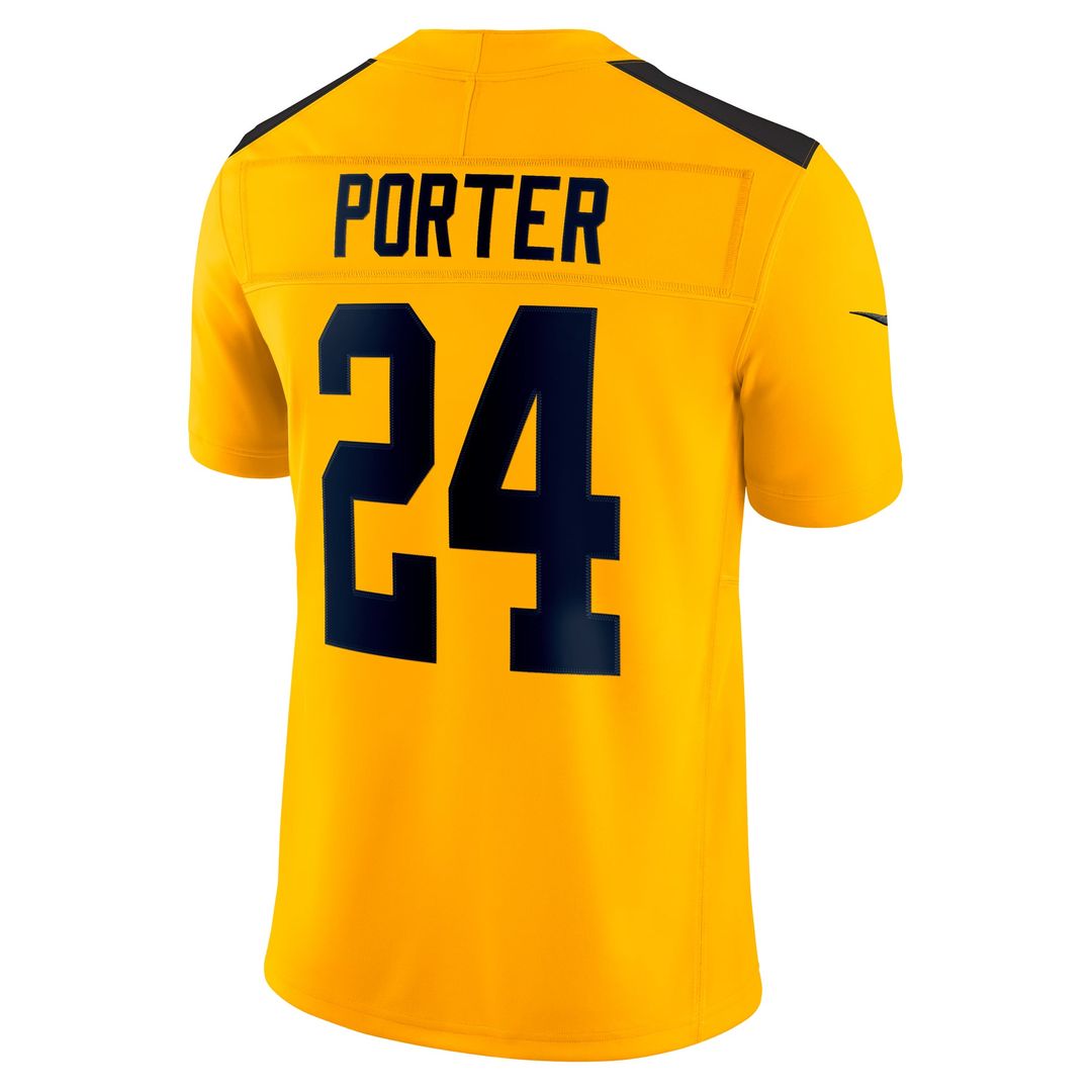 Pittsburgh Steelers Joey Porter Jr. Nike Gold Alternate 1933 Throwback Vapor F.U.S.E. Limited Jersey
