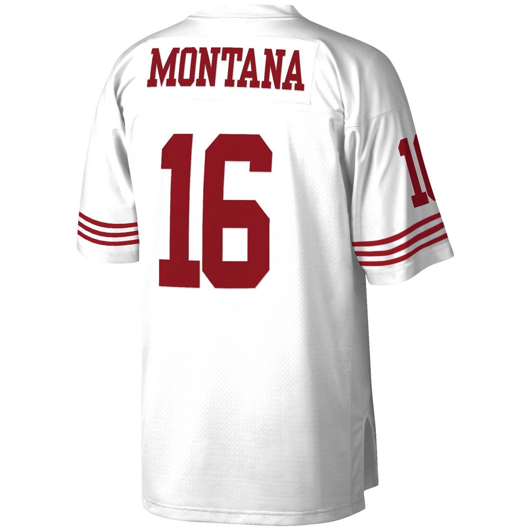 San Francisco 49ers Joe Montana Mitchell & Ness Scarlet Legacy Replica Jersey