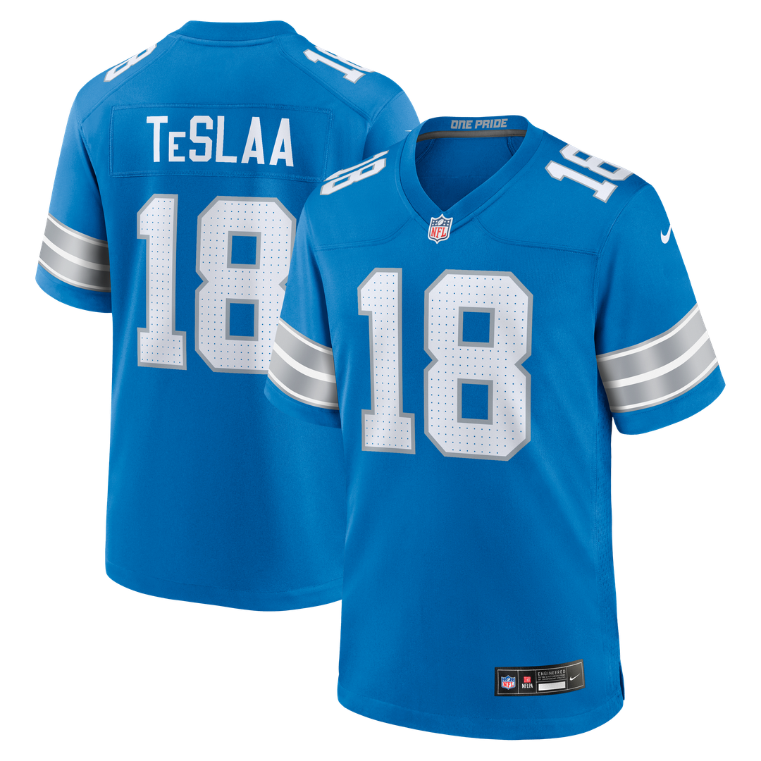 Detroit Lions Isaac TeSlaa Nike Black Alternate Game Player Jersey