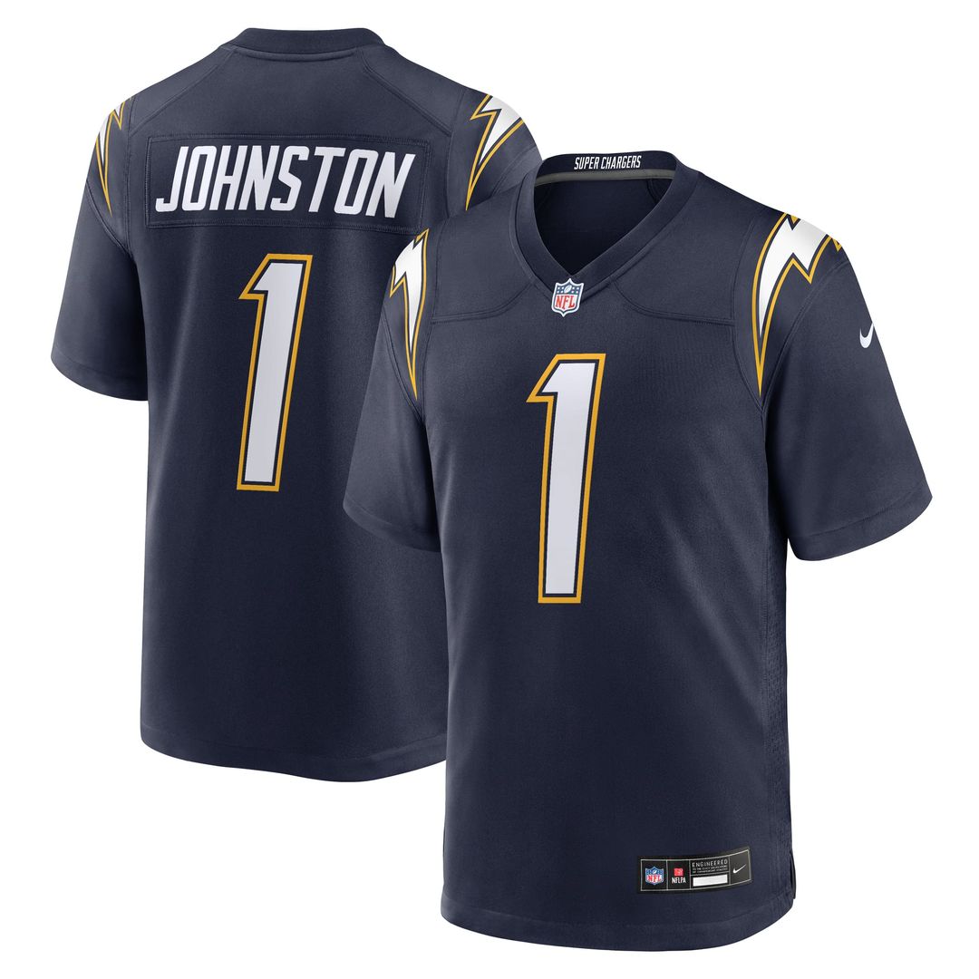 Los Angeles Chargers Quentin Johnston Nike Gold Alternate Charger Power Game Player Jersey