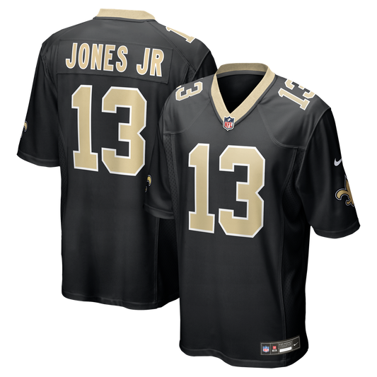 New Orleans Saints Velus Jones Jr. Nike Black Team Game Jersey